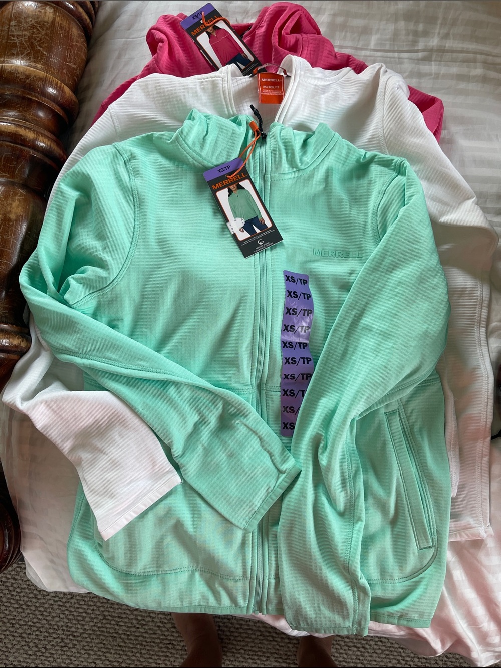 Merrell Mint Green Full-Zip Lightweight Jacket